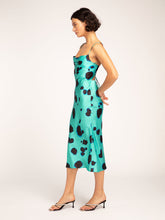 Load image into Gallery viewer, Riviera Midi Dress in Blue Animal Ink Spot