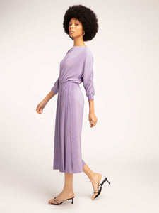 Hebe Midi Dress in Lilac