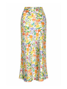 Saffron Skirt in Bouquet Floral Print