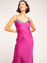 Load image into Gallery viewer, Rosanna Lace Slip Dress in Purple