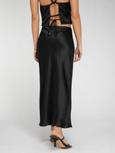 Load image into Gallery viewer, Riviera Tie Skirt in Black