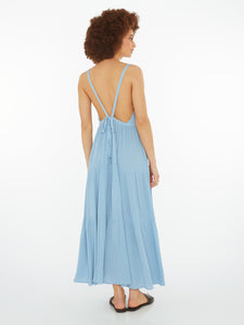 Angelica Maxi Dress in Blue