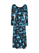 Load image into Gallery viewer, Albany Split Dress in Turquoise Floral