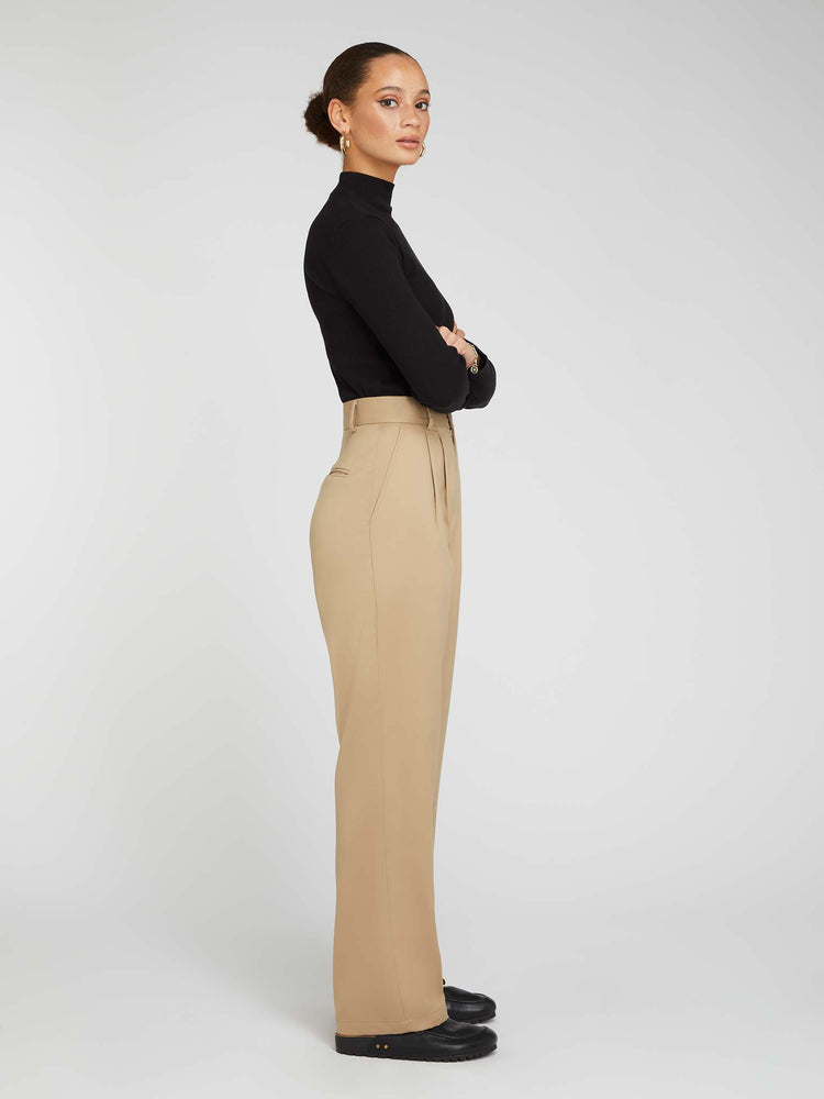 Cinnamon Relaxed Trousers in Beige