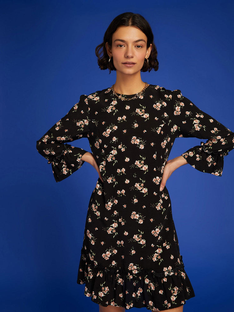 Grace Mini Dress in Vintage Floral Print