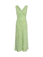 Load image into Gallery viewer, Iris Midi Dress in Pistachio Green