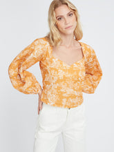 Load image into Gallery viewer, Belladonna Blouse in Orange Toile