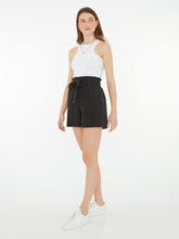 Load image into Gallery viewer, Manila Tie Front Shorts in Black