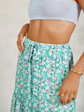 Load image into Gallery viewer, Mint Ditsy Floral Maxi Skirt