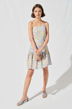Load image into Gallery viewer, Tiered Cami Mini Dress in Blue Daisy