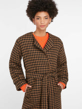 Load image into Gallery viewer, Aya Wrap Coat in Brown &amp; Black