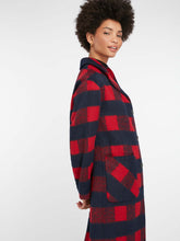 Load image into Gallery viewer, Bea Coat in Red &amp; Navy Check