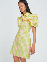 Load image into Gallery viewer, Aletta Mini Dress in Pink &amp; Green