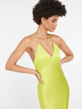 Load image into Gallery viewer, Zinnia Maxi Dress in Lime Green