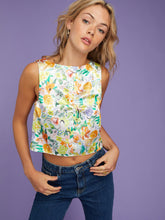 Load image into Gallery viewer, Tessa Top in Bouquet Floral Print