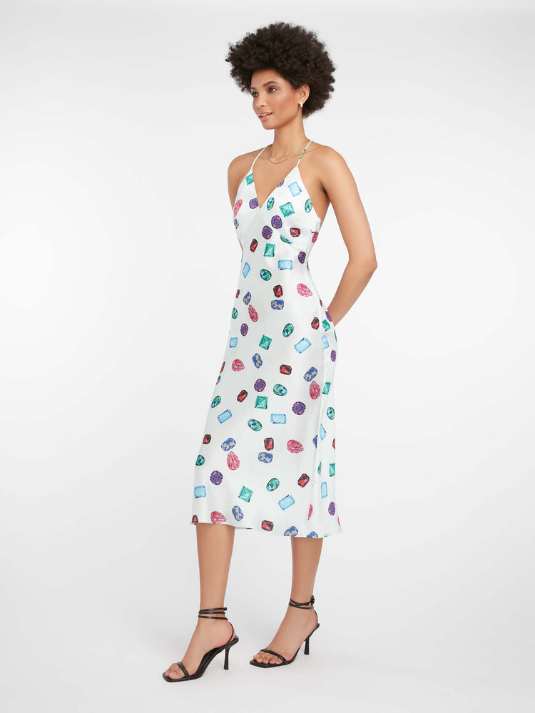 Zinnia Maxi Dress in Uncut Gems Print