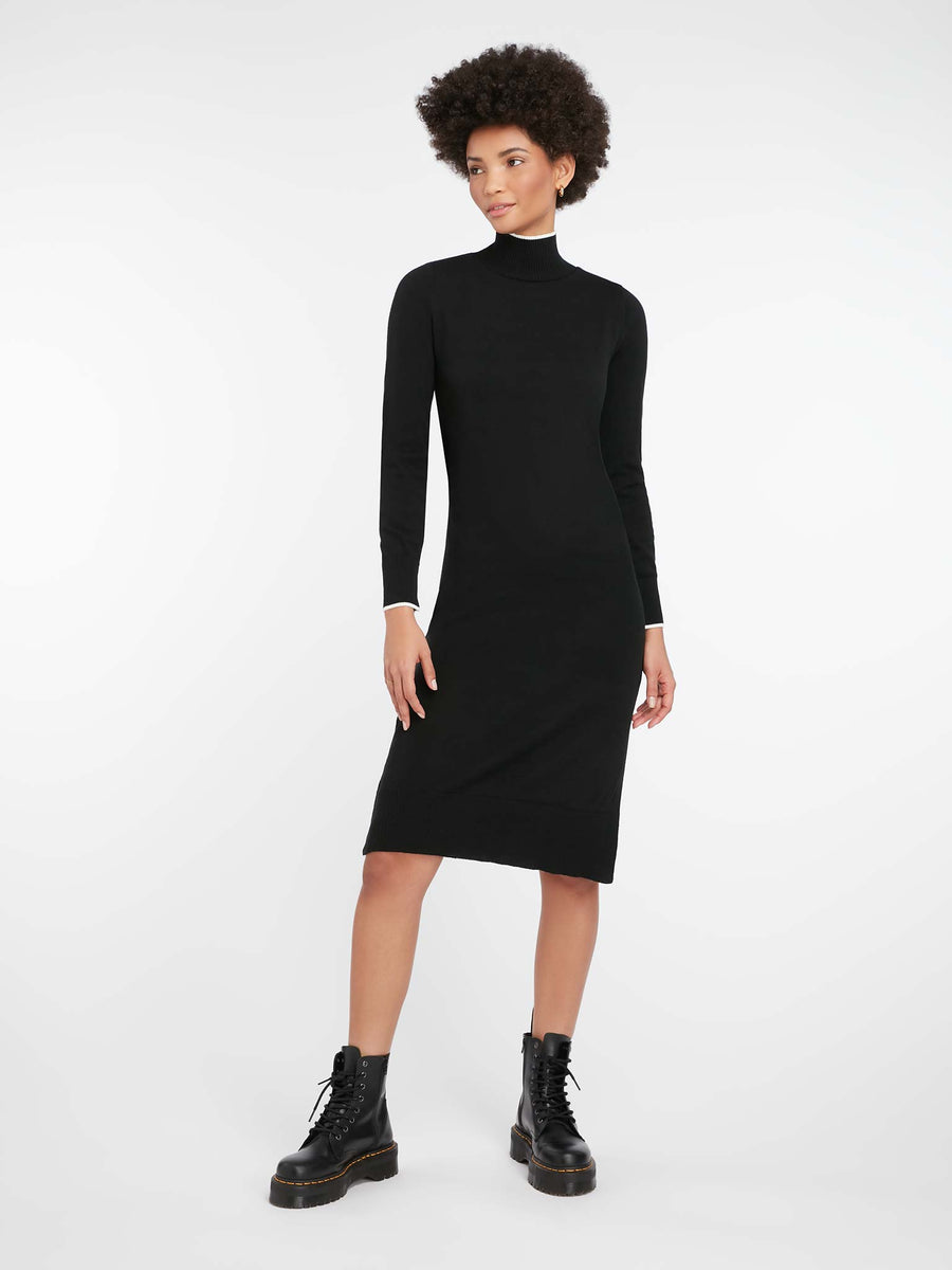 Rothko Sweater Dress in Black | OMNES | Dresses | Knitwear ...
