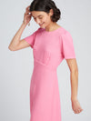 Adelaide Midi Tea Dress in Pink