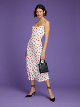 Load image into Gallery viewer, Riviera Midi Dress in White Lips Print