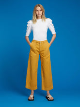Load image into Gallery viewer, Willow Wide Leg Denim Trouser in Yellow