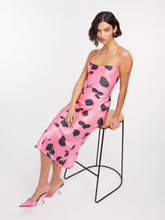 Load image into Gallery viewer, Riviera Midi Dress in Pink Animal Ink Spot