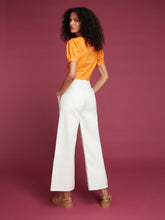 Load image into Gallery viewer, Huda Ruched Top in Orange