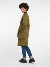Load image into Gallery viewer, Aya Wrap Coat in Yellow &amp; Black