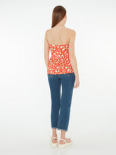 Load image into Gallery viewer, Remington Button Front Cami Top in Red Floral Print