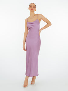 Riviera Midi Dress in Violet