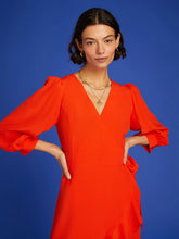 Load image into Gallery viewer, Rosalyn Mini Dress in Spicy Orange