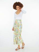 Load image into Gallery viewer, Saffron Skirt in Bouquet Floral Print