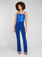 Load image into Gallery viewer, Thallo Flare Trousers in Blue