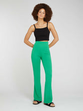 Load image into Gallery viewer, Thallo Flare Trousers in Grass Green