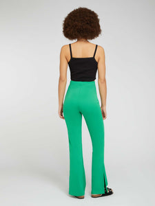Thallo Flare Trousers in Grass Green