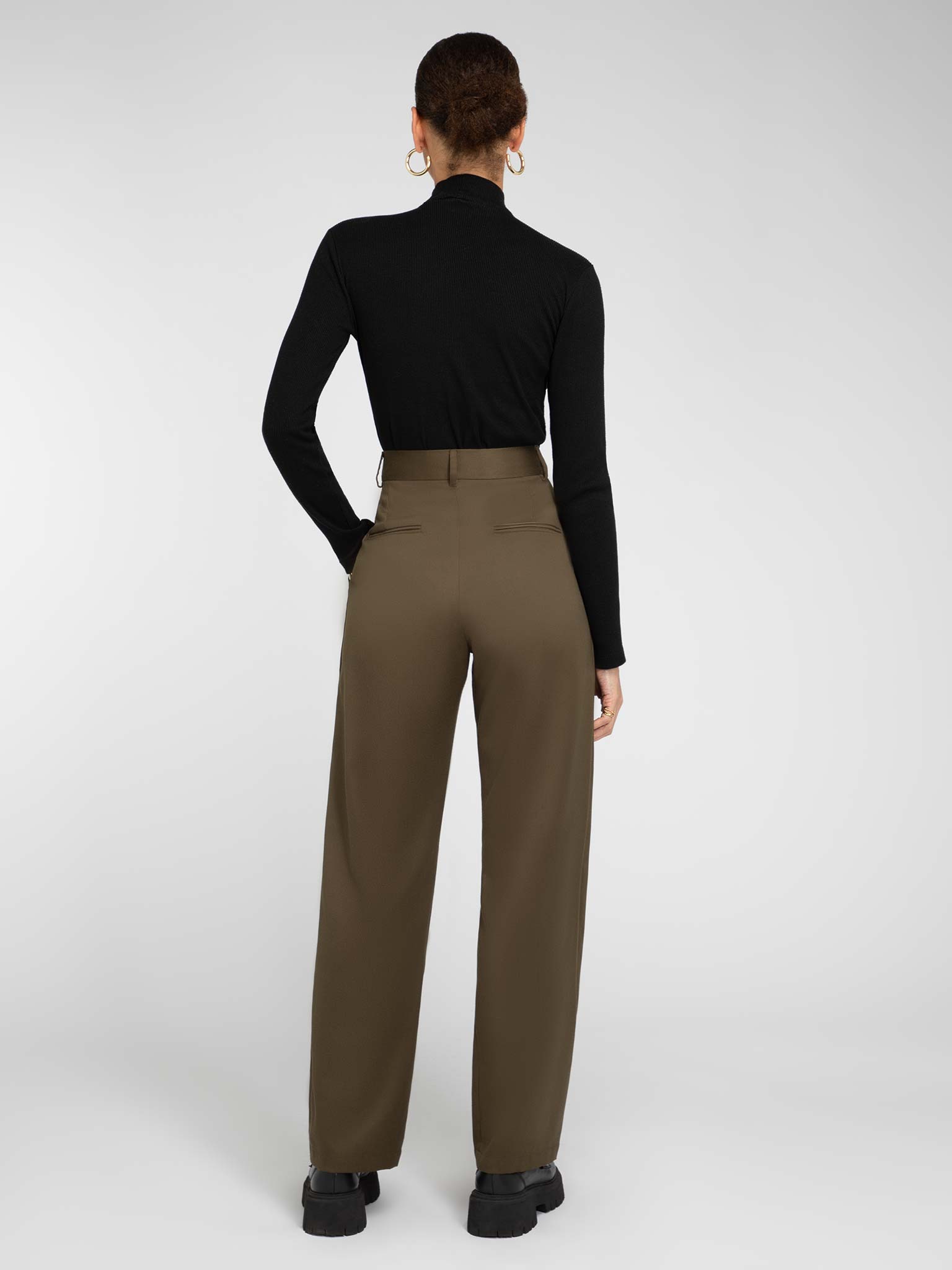 North Mock Neck Top in Black | OMNES | Tops | Sustainable