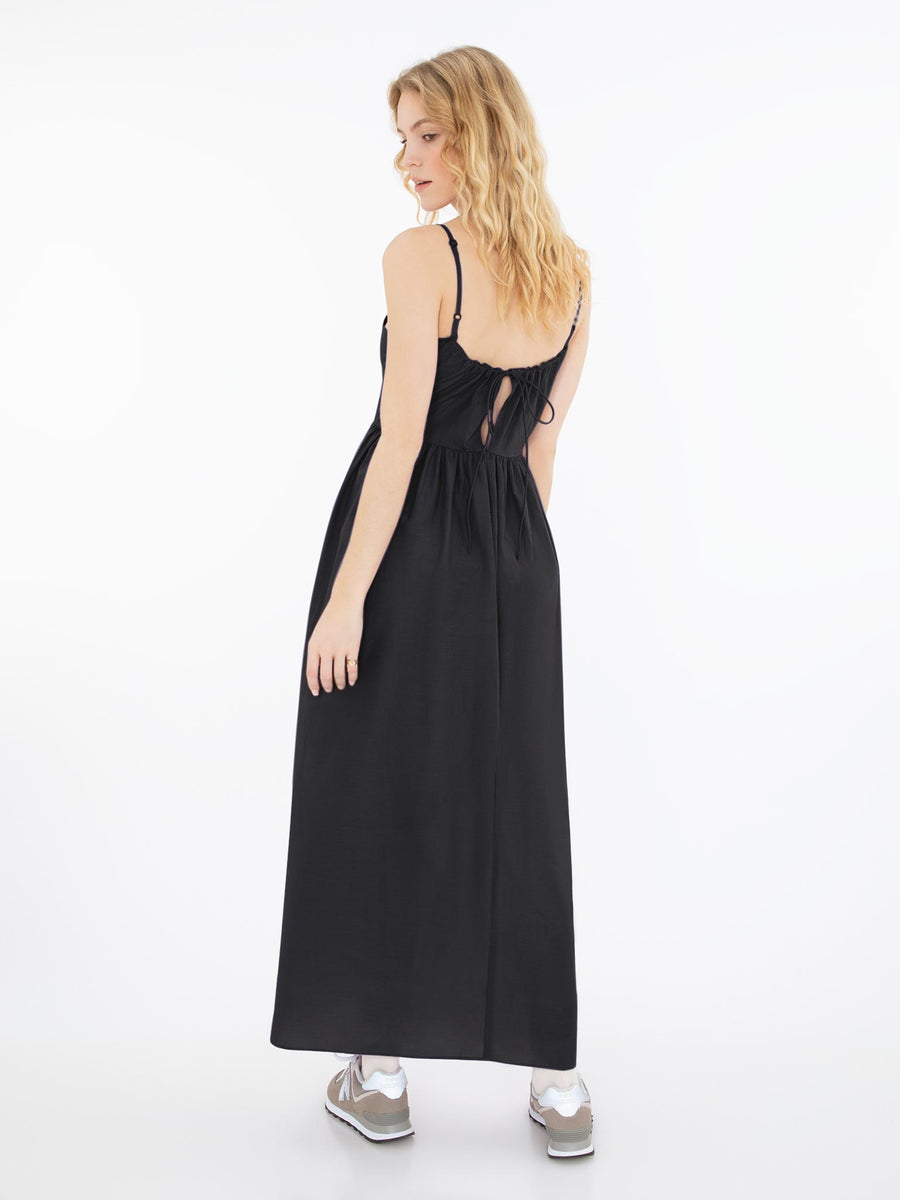 Thora Maxi Dress in Black | OMNES | Dresses | Sustainable & Affordable ...